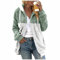 Fleece Mantel Plüschjacke Warme Reißverschluss mit Kapuze Elegant Kapuzenpullover Oberbekleidung Kapuzenjacke Damen Verdicken Wintermantel Outwear Mode Hoodie Sweatshirtjacke Cardigan Outwear