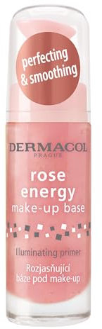 Dermacol Rose Energy Make-up-Grundierung, 20 ml, feuchtigkeitsspendende Grundierung, die die Haut aufhellt und für ein langanhaltendes Make-up vorbereitet und für ein strahlendes und frisches Finish