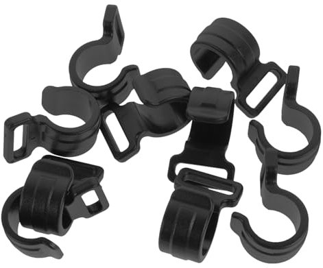 BELLIFFY 10st Zelthaken Haken Zum Aufhängen Haken Für Zeltstangen Im Freien Zeltzubehör Outdoor-Zelt Campinghaken Wasserdichtes Zelt Campingzelte Outdoor-Haken Tipi Im Freien Black Plastik