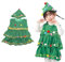 DEARMAMY Costumi Da Spettacolo Teatrale Vestito Da Albero Di Natale Per Bambini Costume Bambino Albero Di Natale Bambino in Costume Da Albero Di Natale Cosplay Dell'albero Di Natale Green (47 pollici)