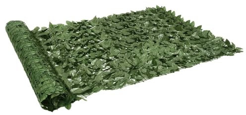 Somanki Balkon-Sichtschutz mit Dunkelgrünen Blättern 200x150 cm, Balkonsichtschutz, Windschutz Balkon, Windschutz Terrasse, Balkonverkleidung, Sichtschutz Garten - 367842