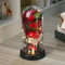 ZiaWorld Valentines Eternal Rose Artificial Flower with LED Light, Beauty and The Beast Rose Lamp In The Glass Dome, Romantic Gift for Girlfriend & Wife (Red Bouquet Rose)