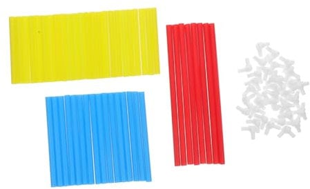 Kisangel Building Construction Toys for Boys and Girls Indoor Games Connectors and Tubes for Fine Motor Skills Development