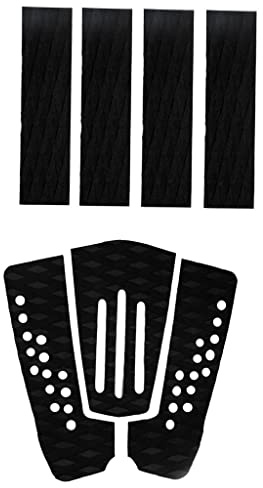 7er-Pack schwarze EVA-Surfbrett-Griffe, Deck-Griffe für Surfen, Skimboard, Schwanzpolster, rutschfeste Oberfläche