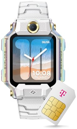 imoo Kids Watch X10 Smartwatch für Kinder, GPS und Telefonfunktion, Datenschutz & Eltern-App, Lange Akkulaufzeit, SOS, wasserdicht, Telekom SIM-Karte, 30 € Amazon-Gutschein nach Registrierung (Weiss)
