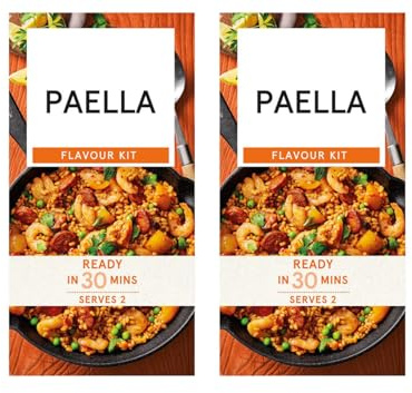 Paella Flavour Kit, Ready in 30 Mins, Serves 2, Vegan Suitable, 40g, Pack of 2