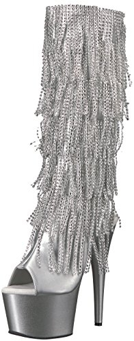 Pleaser ADORE-2024RSF Slv Metallic Pu/Slv Matte UK 7 (EU 40)