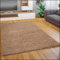 Paco Home Teppich Wohnzimmer Schlafzimmer Hochflor Shaggy Flokati Optik Einfarbiges Design Weich Flauschig Moderne Deko, Grösse:140x200 cm, Farbe:Beige