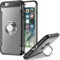UEEBAI Case For iPhone 6 Plus,Ultra Slim Shockproof Silicone TPU+PC Case Anti-Scratch 360 Degree Rotatable Ring Kickstand Used As In-car Phone Holder Stand Cover for iPhone 6 Plus/6S Plus - Grey