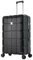 ATX Luggage Suitcase Large on 4 Dual Spinner Wheels Super Lightweight ABS Hard Shell Hold Check in with Built-in TSA Lock (Black, 110 Liter)