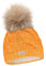 Damen Mütze Winter mit Fleece Innenfutter, Elegante Wollmütze Damen, Gefüttert mit Fell-Bommel, Hochwertige Damenmützen Winter für Stil und Wärme, Elegantes Design für Damen(685)(Curry)