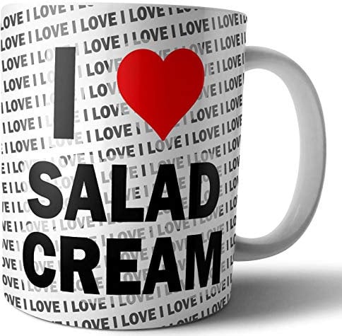 AK Giftshop I Love Salad Cream - Tea - Coffee - Mug - Cup - Birthday - Christmas - Gift