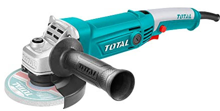Total - Smerigliatrice angolare 220V, Potenza: 1010 W, Diametro disco: 125 mm
