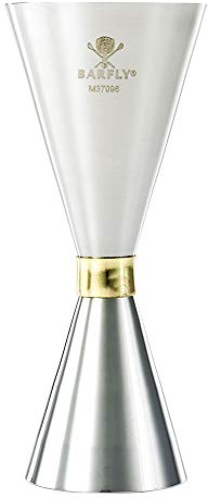 Barfly M37096 Cocktail-Messbecher, Edelstahl, Gebändert