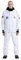GSOU SNOW Skianzug Damen Herren Schneeanzug Wasserdicht Einteiler Schneeanzüge Warm Isoliert Skianzug für Schneesport, Weiß S