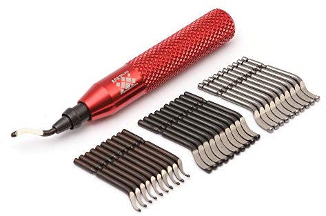 AFA Tooling - Deburring Tool Kit with 31 HSS Blades (11 BS1010, 10 BK3010, 10 BS1018) For Multi Use Application | Edge Burr Removal for Copper Pipes, 3D Printing Plastics, Resin Art, and Metal Work