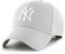 '47 MLB New York Yankees MVP Unisex-Baseballkappe, Verstellbar, Hochwertiges Design und Verarbeitung, White Logo, Light Grey