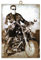 KUSTOM ART Bild im Vintage-Stil Arnold Schwarzenegger auf Harley Davidson aus der Kollektion Druck auf Holz, Geschenkidee