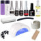 Kit Semipermanente Unghie Completo ESTROSA Gel Polish – Con Fornetto Led 48w + Base Gel + Smalto Semipermanente da 7ml Defence Coat e Lucidante + OMAGGIO Olio Cuticole e smalto Zakiss 10 ml