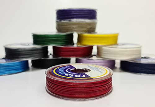 Whipping Twine 1mm 25mt Polyester Waxed Thread Spool (Red)