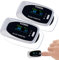 newgen medicals Oximeter: 2er-Set medizinische Finger-Pulsoximeter mit LCD-Farbdisplay (Sauerstoffmesser, Puls Oximeter, Blutdruckmessgerät)