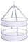 Guidre Kanyka 2 Schicht Hängend Trockner, Hängend Trocknen Net, Plant Hanging Mesh Trockennetz, Kräuter Trocknen Gestell, Faltbare Mesh Hanging Drying Net, Faltbar, Rund, Kräuter-Trockenständer.