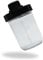 Nutristrength Protein Shaker Cup Water Bottle New Leak Proof Lid Design - 16oz Glass Water Bottle Black Lid | Includes Wire Ball for Smooth Shakes (Black, 450ml)