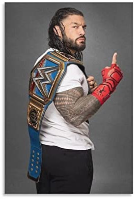 NA Poster auf Leinwand drucken Roman Reigns Coole 6-Zimmer-Dekoration für Schlafzimmer, Heimdekoration, Wohnzimmer 30x40cm Kein Rahmen