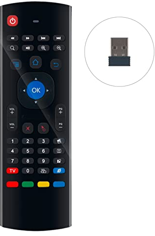 VINABTY MX3 2.4G Ersatz Fernbedienung mit Tastatur Kompatibel mit Android Smart TV Box IPTV HTPC Mini PC Windows Xbox