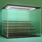 Nonemey Acryl Vitrine Schaukasten mit led 2/3/4/5/6 Stufen Display Case Box für Modellautos Figuren Collectibles (Schwarz 6-Stufen 49x30x40cm)