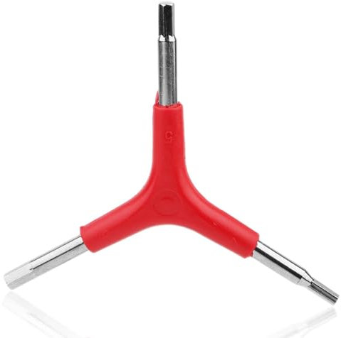 Llave Portátill De 3 Vías, Herramientas En Forma De Y, 3 Vías Llave De Torsión Exterior Interna Hexagonal, 2.4 Pulgadas Longitud Llave Allen Triangular De 4mm 5mm 6mm Para Bicicleta Reparaciones