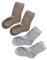 vitsocks Kinder Wollsocken MERINO WOLLE warme Winter Socken (4 PAAR) Jungen Mädchen Wintersocken, multipack2 hellgrau beige, 31-34