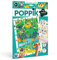 poppik 1841203 Sticker-Poster, Dschungel, Kreativposter mit ablösbaren Tier-Aufklebern, Stickerset zum Basteln, für Kinder ab 3 Jahren, 48 x 68 cm