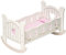 ROBUD Wooden Cot for 18 Inch Dolls - Bed With Bedding, Rocking Cradle, Crib Accessories - Baby Doll Furniture - Toys Gifts for 3+ Year Old Girls Boys
