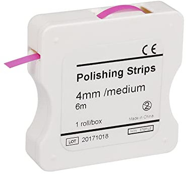 Sunydog Tooth Sandpaper,1 Rolle/Box Dental Polieren Streifen 4mm Harz Zahn Interdental Schleifen Schleifen Whitening Zähne Oberfläche Dental Werkzeug