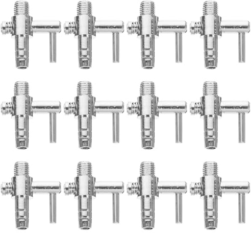 FOMIYES 30 Stück Aquarium Luftverteiler Aus Edelstahl Mit Einstellbarem Hebelventil Für 4Mm Aquarienschläuche Sauerstoffpumpe Splitter Für Präzise Sauerstoffzufuhr