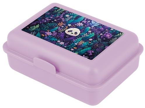 Baagl Brotdose Kinder für Schule – Lunchbox für Mädchen, Jungen, Kindergarten – Jausenbox, Brotzeitbox, Brotbox, Snackbox (Jungle Panda)