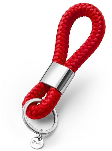 Dinalu Schlüsselanhänger silber (hot red)
