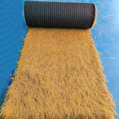 Tuile De Chaume Artificielle Rouleau De Toit De Palmier Artificiel Ignifuge Panneaux De Chaume Plastique PE Tuiles De Toiture En Chaume De Palmier Synthétique Pour Bar Parasol Abri Jardin Gazebos ( Si