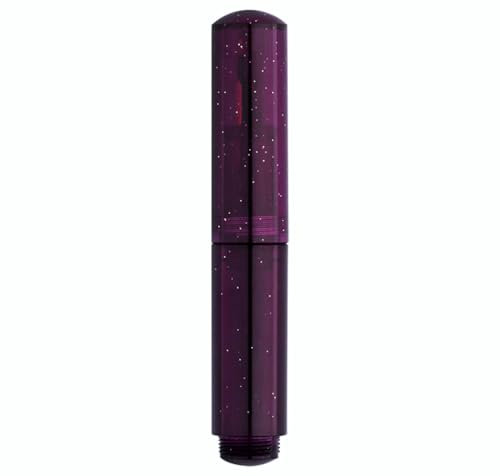 czxwyst Majohn Wancai II Mini Fountain Pen Pocket Travel Ink Pen (Fine Nib, Starry Purple)