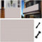Zaunblende 140 x 230 cm Ohne Bohren Wind-Und Uv-Schutz Sichtschutzmatte Balkonbespannung mit Kordel für Balkon Terrasse, Weiß