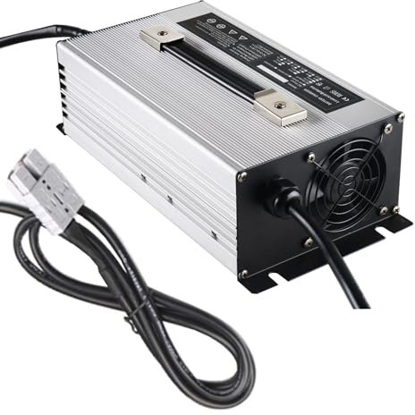 Lzyjck Chargeur électrique du Chariot élévateur 1500W,Chargeur de Batterie au Plomb 48V 25A,Chargeur Intelligent Automatique,pour voiturette de Golf, Chariot élévateur électrique,50A