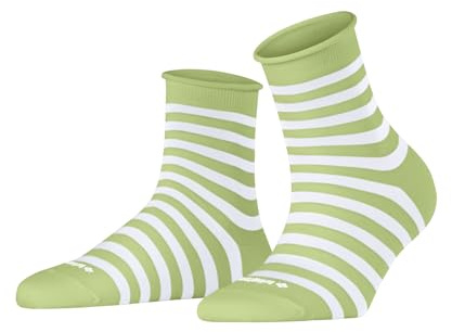 Burlington Damen Socken Swansea W Sso Baumwolle gemustert 1 Paar, Grün Lemon 7498, 36-41