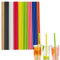 100pcs Paper Straws Biodegradable Recyclable Disposable Straws,Solid Color Paper Drinking Straws Juice Coffee Cold Cocktail Straws for Birthday Wedding Bridal/Baby Shower Party Straw Drink Accessories