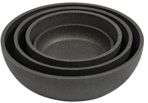 JACK AND VANILLA, Gamelle en Bambou Écologique Antidérapante pour Animaux, Design Élégant, Capacité 520ml, Ø14cm, Brun, Idéale pour Chien et Chat, Facile à Nettoyer, Modèle Bon Appetit