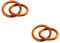 PRETYZOOM 2st Universum-kreisornamente Outdoor- Geldanlage Ästhetisch Stand Halter Pflanzen Tischhand Aufhänger Fallen Heim Boho Gold Willkommen Lichter Stiele Abziehbilder Holz Brown