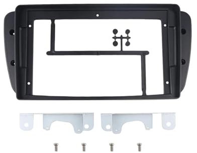 Marco de Fascia de Radio para Seat para Ibiza 6j 2009-2015 Radio Audio Dash Panel Cover Arnés 2 DIN 9 Pulgadas Marco De Fascia De Coche Tablero del Panel estéreo(Sólo Marco)