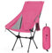 Outplea Chaise Pliante Camping Confortable Légère, Chaise de Plage Pliable Haut, Siege Camping Pliable Portable de Exterieur Randonnée Peche Jardin Barbecue, Rose
