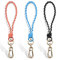 Porte-Clés à Mousqueton en Alliage de Zinc Doré - Lot de 3 avec Cordon en Nylon Amovible pour Personnalisation DIY, Décoration Maison/Voyage - JNZLT