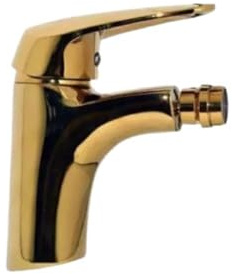 RUBINETTO MISCELATORE DORATO ORO CASA BAGNO BIDET LAVANDINO KIT MONTAGGIO 7189
